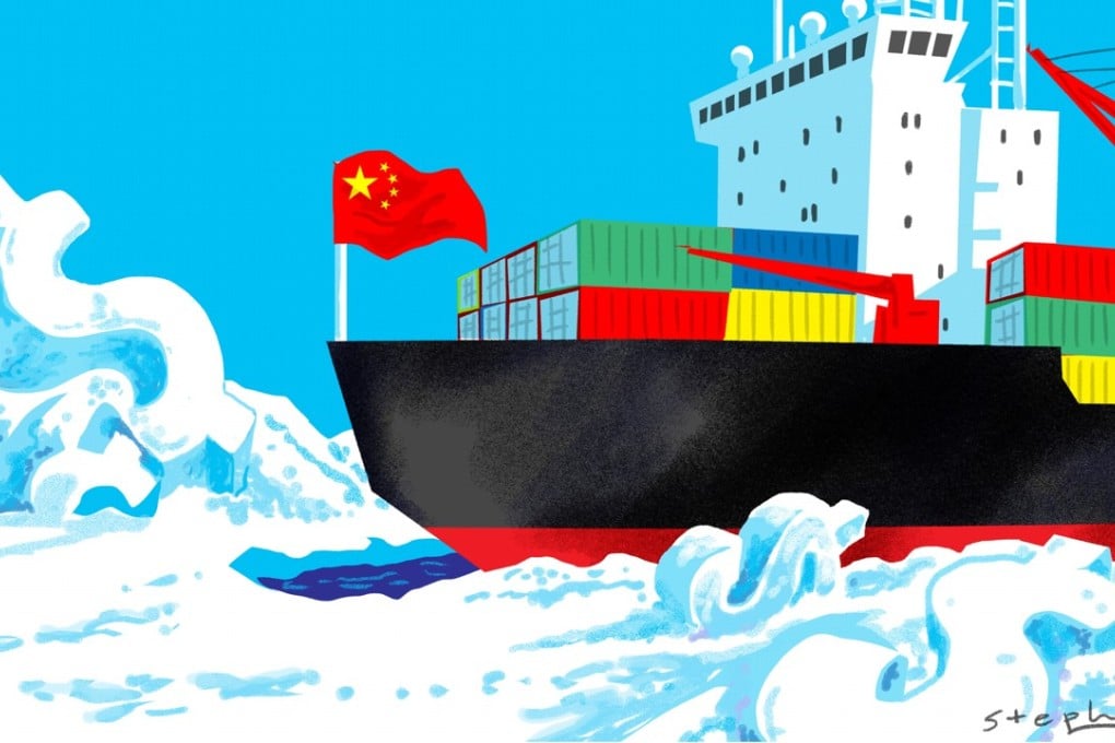 It is no secret that China has been planning to utilise the warming Arctic Ocean to improve trade and logistics ties with Europe. Illustration: Craig Stephens