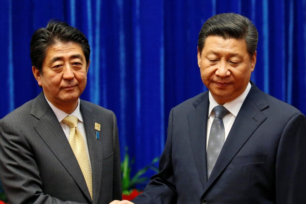Japanese Prime Minister Shinzo Abe with Chinese President Xi Jinping. With an election victory on the cards, Abe will be focused on China relations. Photo: Reuters