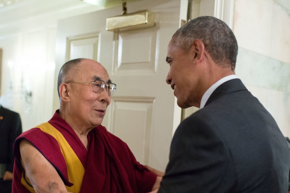 Barack Obama pictured at a White House meeting with the Dalai Lama. Photo: Handout