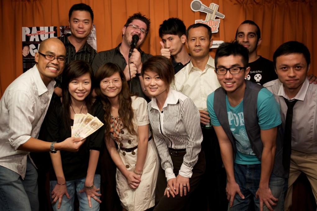 Contestants gear up for the Hong Kong International Comedy Competition. Photo: Kenneth Lim