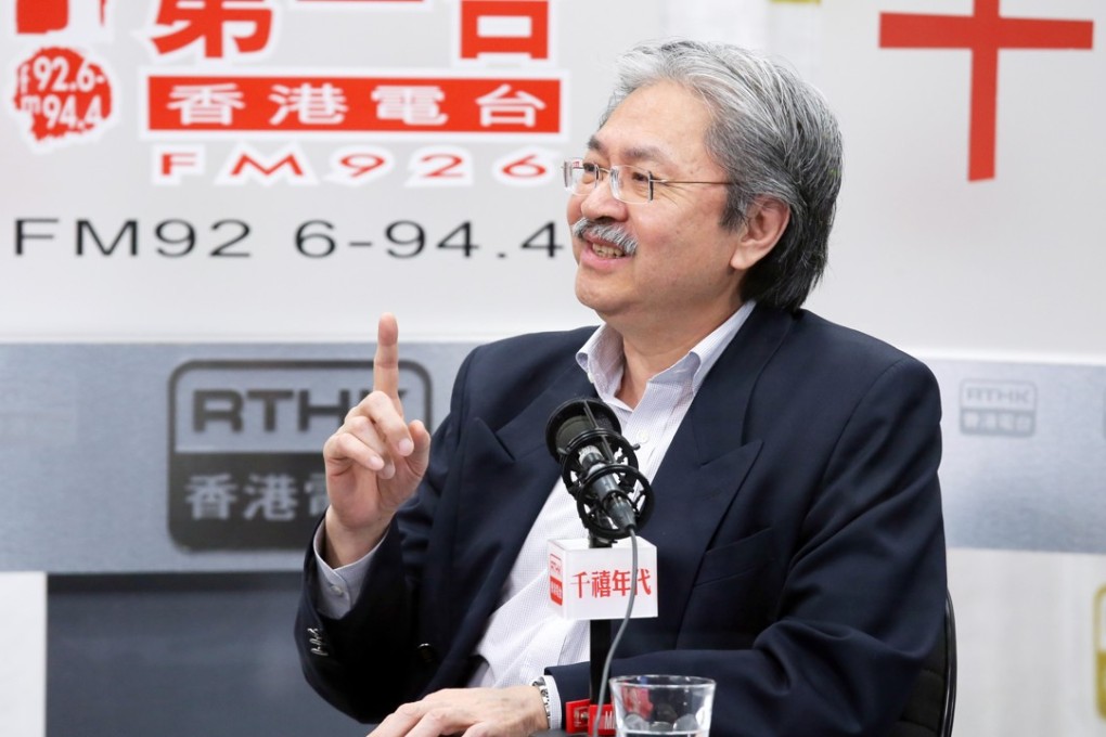 Former financial secretary John Tsang will host a 10-episode series for RTHK. Photo: Dickson Lee