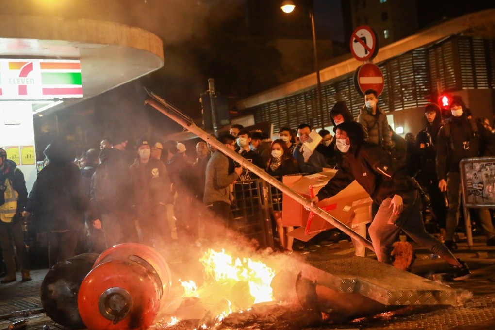 Rioting last year in Mong Kok, one of Hong Kong’s most densely populated areas, was cited as a reason for the new police division. Photo: Bloomberg