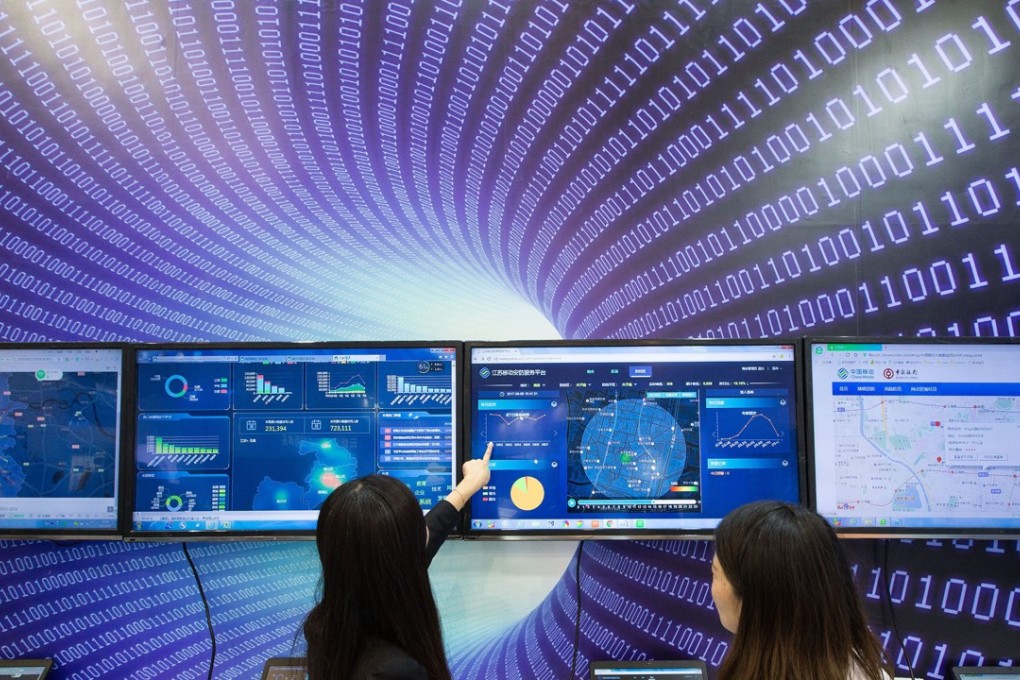 A software product and information service trade fair in Nanjing, east China's Jiangsu Province last month. China's economy continued its firm growth in the first three quarters of this year, with gross domestic product expanding 6.9 per cent year on year to about US$8.96 trillion, official data showed on Thursday. Photo: Xinhua
