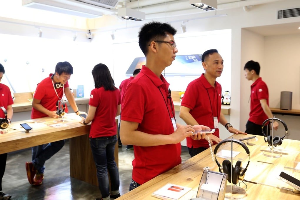 Xiaomi opened its Mi Home store showroom at Hollywood Plaza, Mongkok in June 2015. The electronics maker opened a second showroom in Causeway Bay in July. Photo: K. Y. Cheng