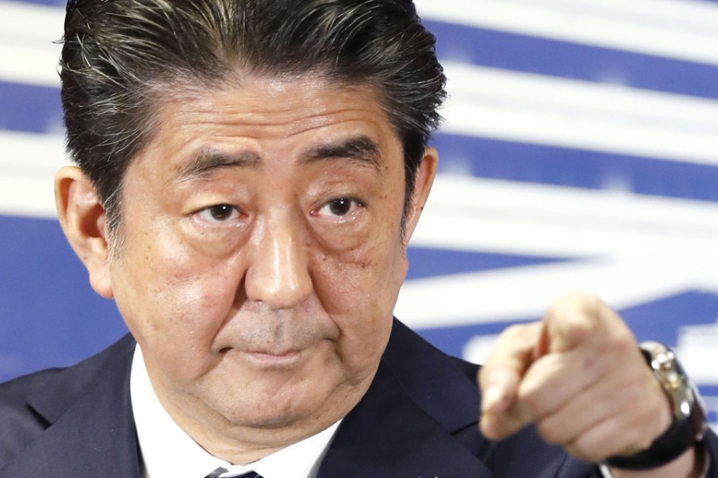 Japanese Prime Minister Shinzo Abe has signalled a push to revise Japan’s US-drafted constitution. Photo: Kyodo