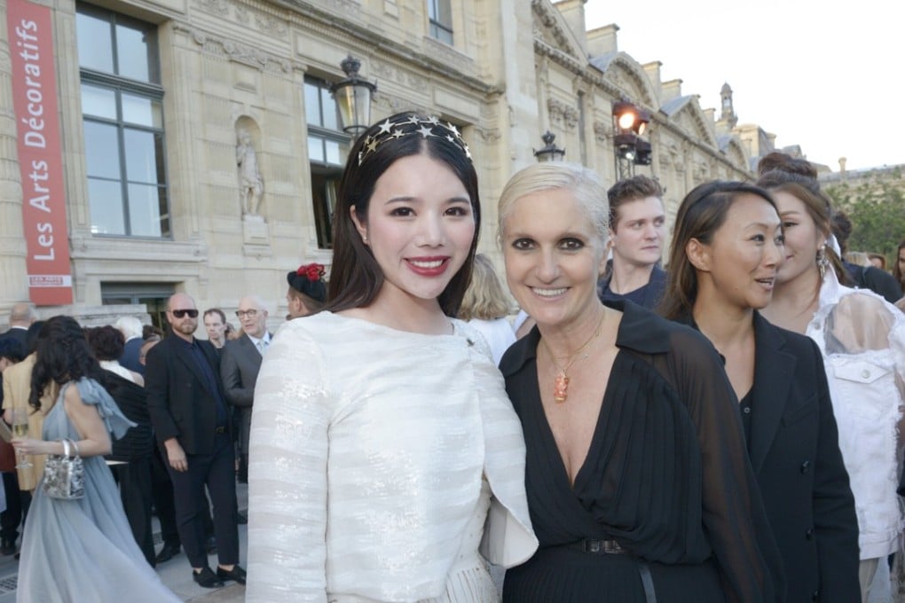 Wendy Yu (left), pictured here with Italian fashion designer Maria Grazia Chiuri, is the daughter of Mengtian Group founder Yu Jingyuan.