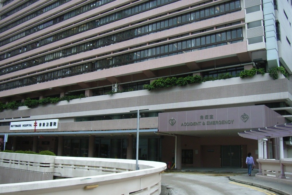 The victim was taken to Ruttonjee Hospital for examination. Photo: Handout