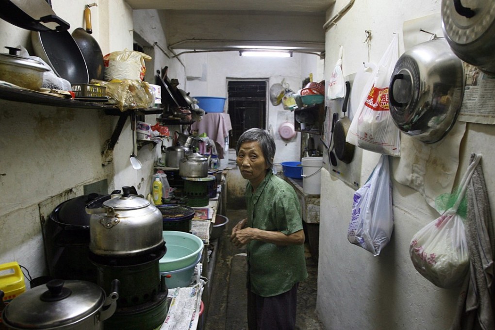 Hong Kong is awash in money yet some one million people – 14 per cent of the population – live below the poverty line. Photo: AFP