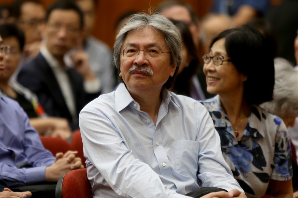 Former financial secretary John Tsang Chun-wah accused public broadcaster RTHK of suspending promotion of a television series featuring him as the host. Photo: Xiaomei Chen