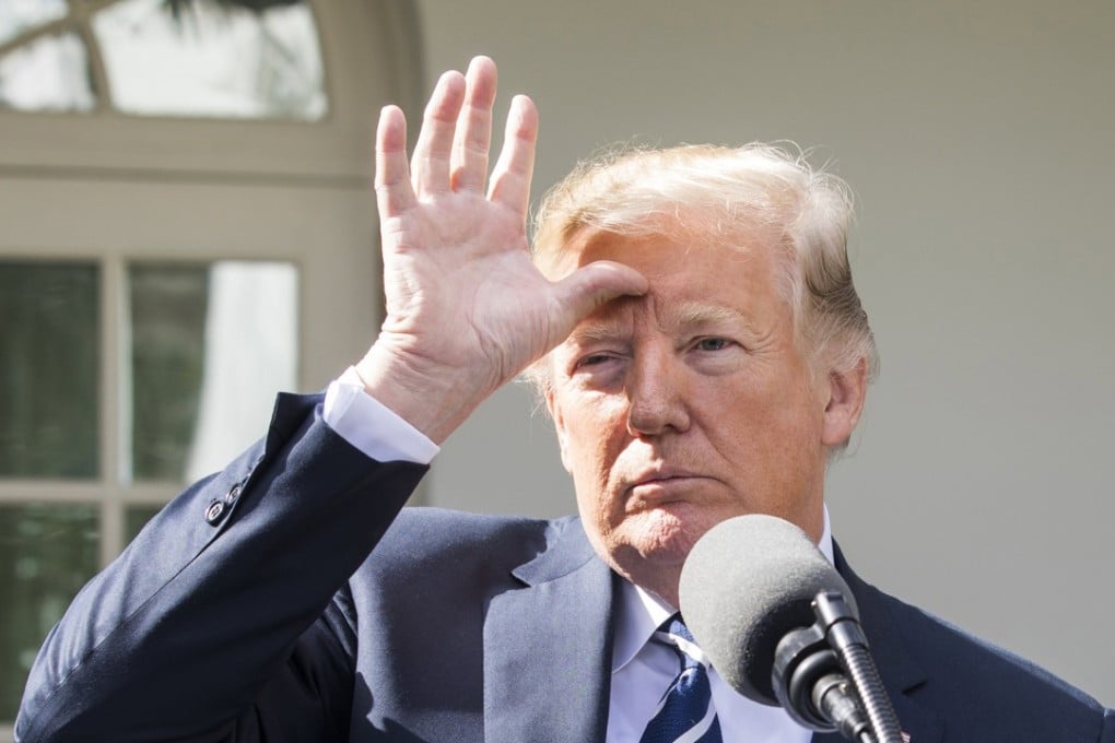 US President Donald J. Trump and Senate Majority Leader Mitch McConnell (not pictured) speak to the media after meeting for lunch at the White House in Washington, DC, USA, 16 October 2017. Photo: EPA