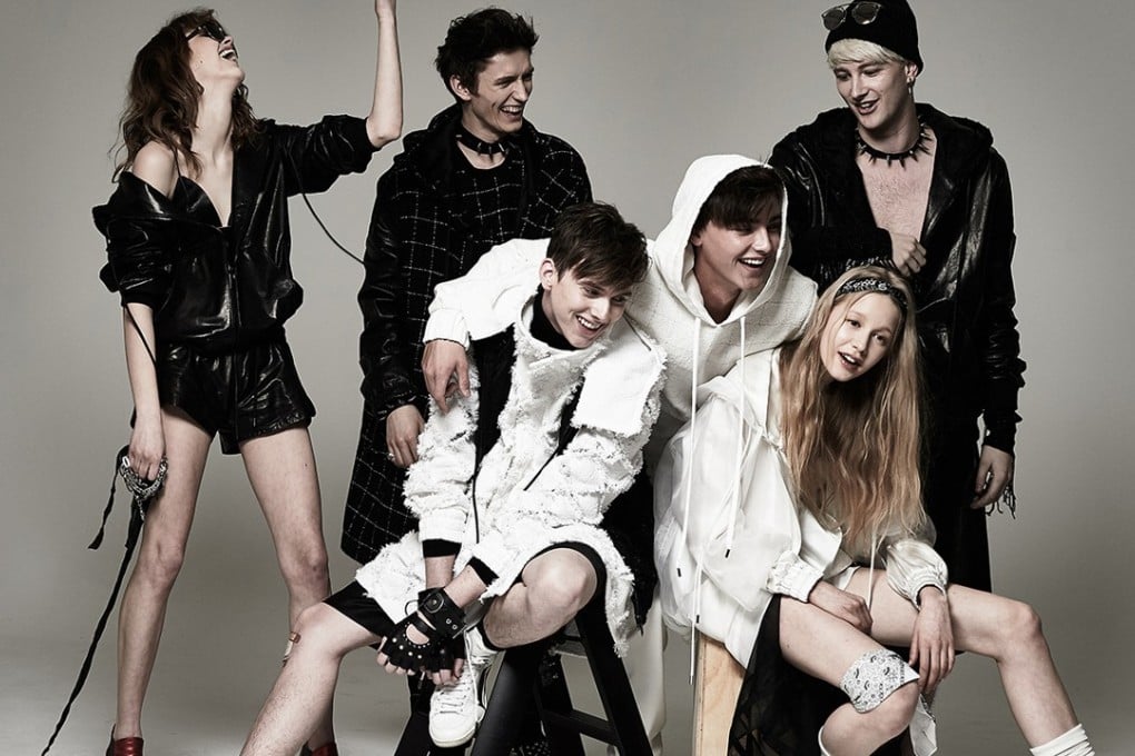 Looks from Camouflaged, Korean fashion designer Nicole Kim’s punk-luxe line.