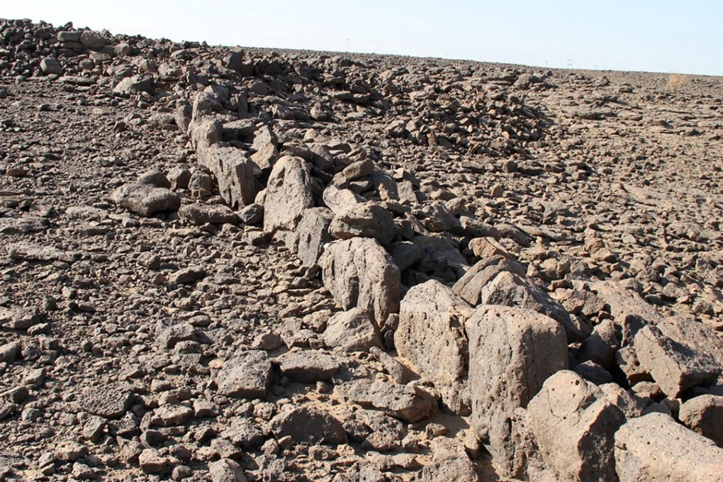 The mysterious ancient structures built from stone in undisclosed locations across the desert in Saudi Arabia. Photo: AFP