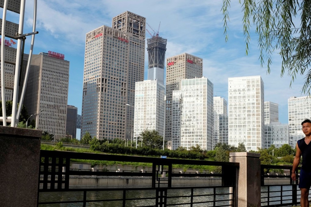 Beijing's central business area. It is expected that JD.com and Alibaba will eventually target the enterprise-level market. Photo: Reuters