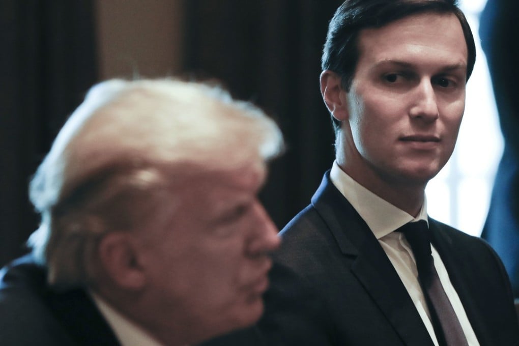 US President Donald Trump (left) with his son-in-law and senior adviser Jared Kushner. Photo: AP