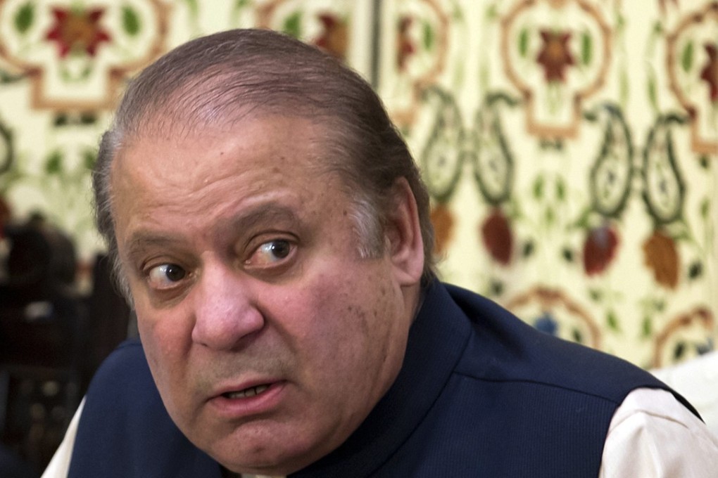 FILE – In this Sept. 26, 2017 file photo, Pakistan's former Prime Minister Nawaz Sharif addresses a news conference in Islamabad, Pakistan. Pakistan’s anti-corruption authorities early Monday, Oct. 9, 2017 arrested the son-in-law of former Prime Minister Nawaz Sharif in connection with corruption cases pending against him. (AP Photo/B.K. Bangash, File)