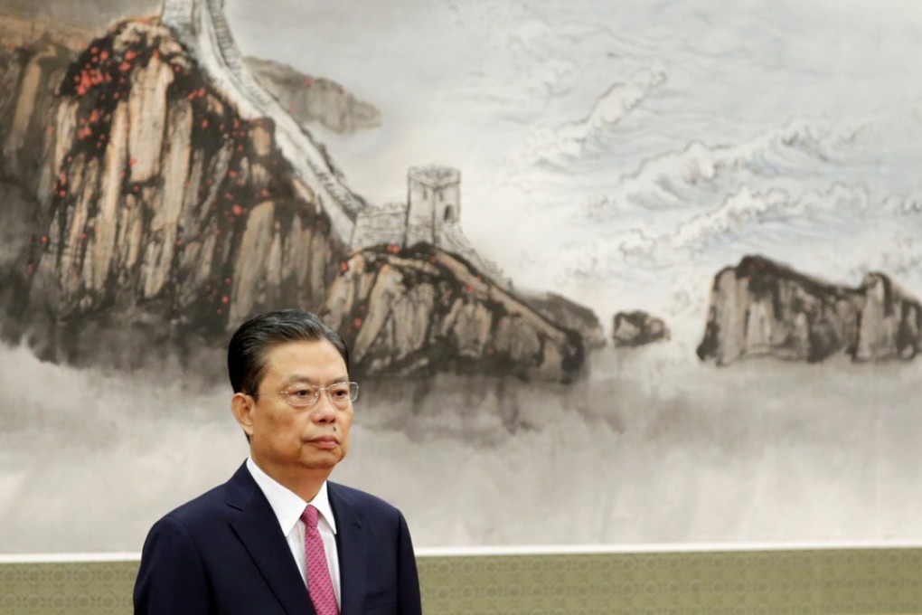 New Politburo Standing Committee member Zhao Leji attends a meeting with media at the Great Hall of the People in Beijing, China October 25, 2017. REUTERS/Jason Lee