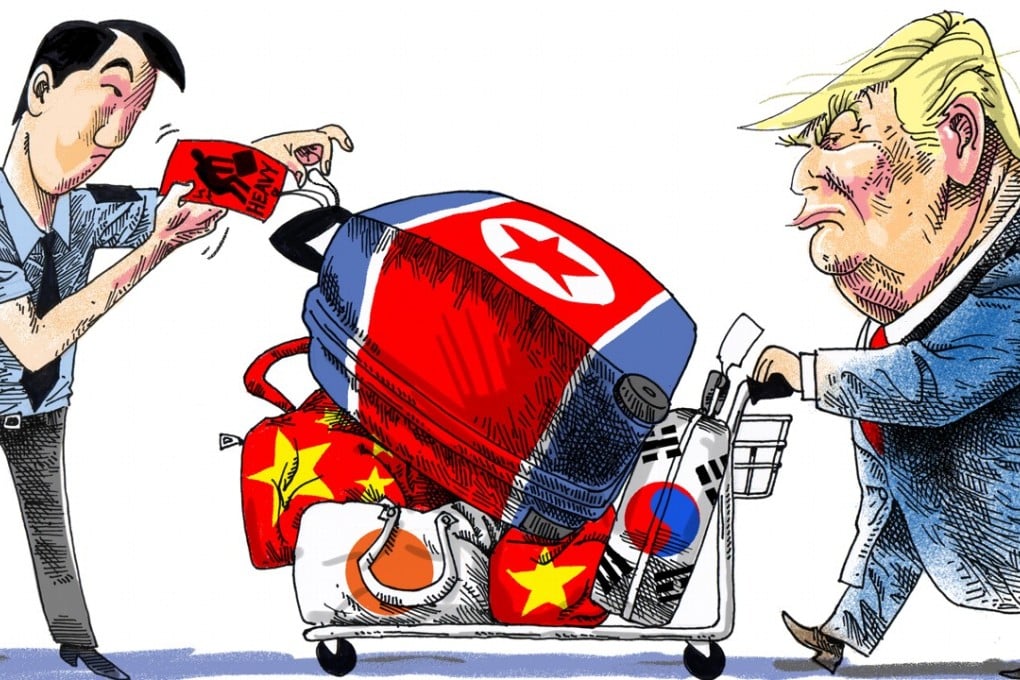 There is a danger that Pyongyang will overshadow Donald Trump’s entire Asia trip. Illustration: Craig Stephens