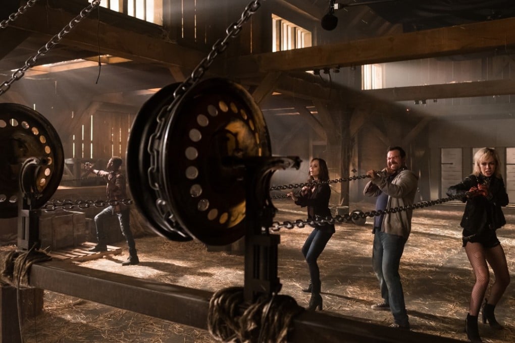 From left: Mandela Van Peebles, Laura Vandervoort, Paul Braunstein and Brittany Allen in a still from Jigsaw (category III), directed by the Spierig Brothers. Photo: Brooke Palmer