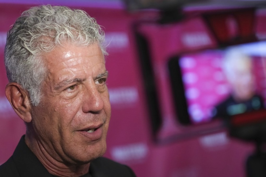 Executive producer and narrator chef Anthony Bourdain attends the premiere of Wasted! The Story of Food Waste at the Alamo Drafthouse Cinema on October 5 in New York. Photo: AP