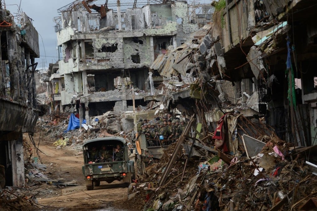 The battle to oust Islamic State from Marawi ended in victory for government forces, but the centre of the city was left in ruins. Photo: AFP