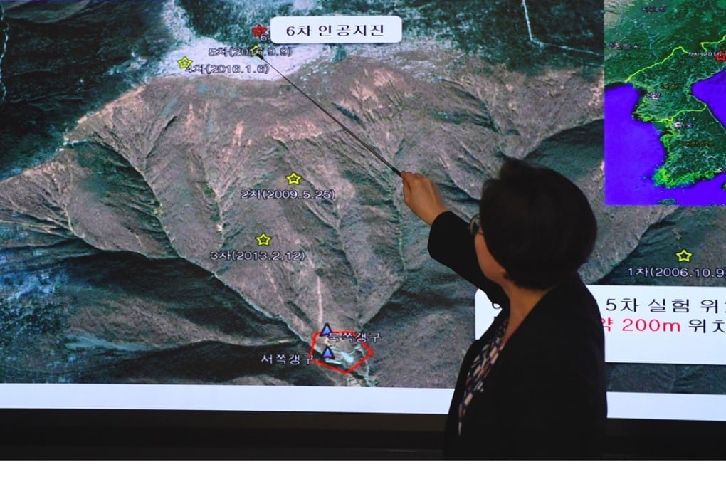 Lee Mi-Seon, director of South Korea’s National Earthquake and Volcano Centre, discusses what is believed to have been North Korea’s sixth nuclear test. Photo: AFP