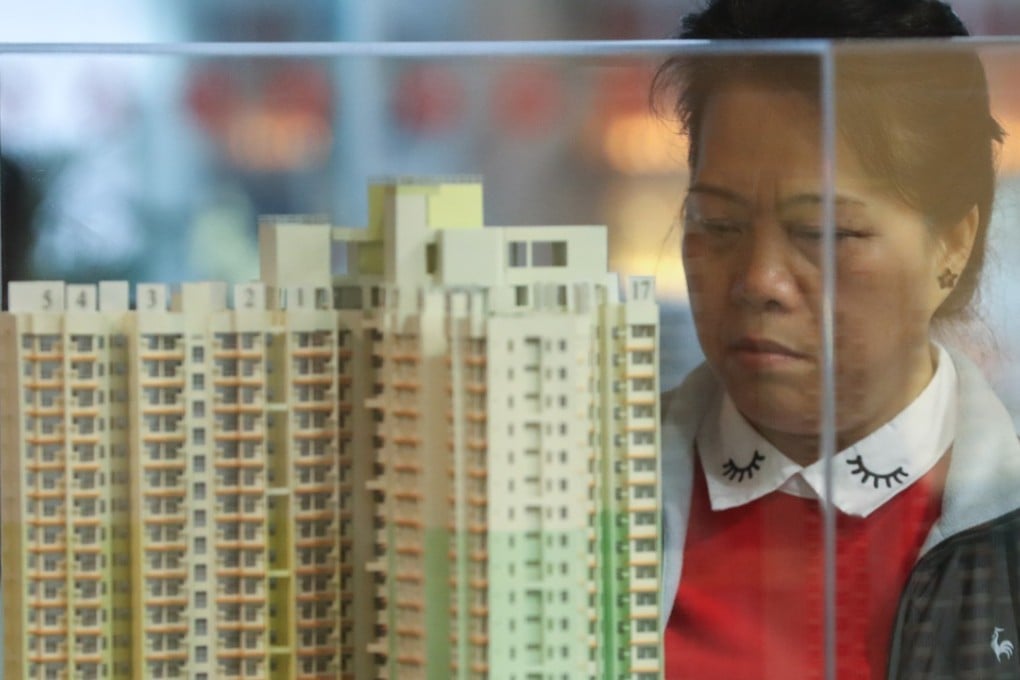 A woman at the flat selection for the Green Form Subsidised Home Ownership Pilot Scheme in Lok Fu. Photo: Edward Wong