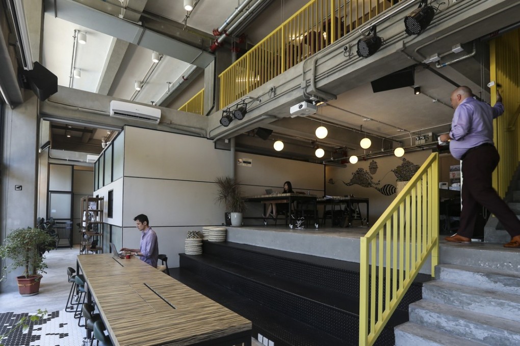 Interior view of co-working space Garage Society in Sai Ying Pun. Photo: Dickson Lee