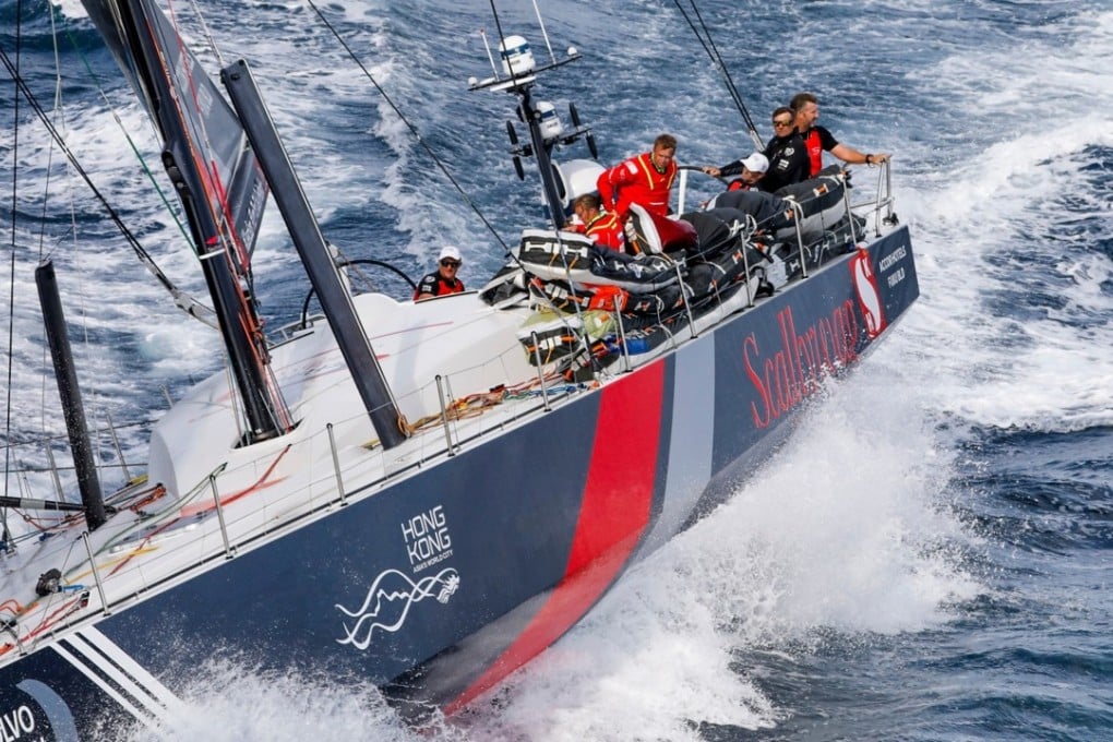 Scallywag at the start of the first leg of the Volvo Ocean Race in Alicante. Photo by Ainhoa Sanchez/Volvo Ocean Race