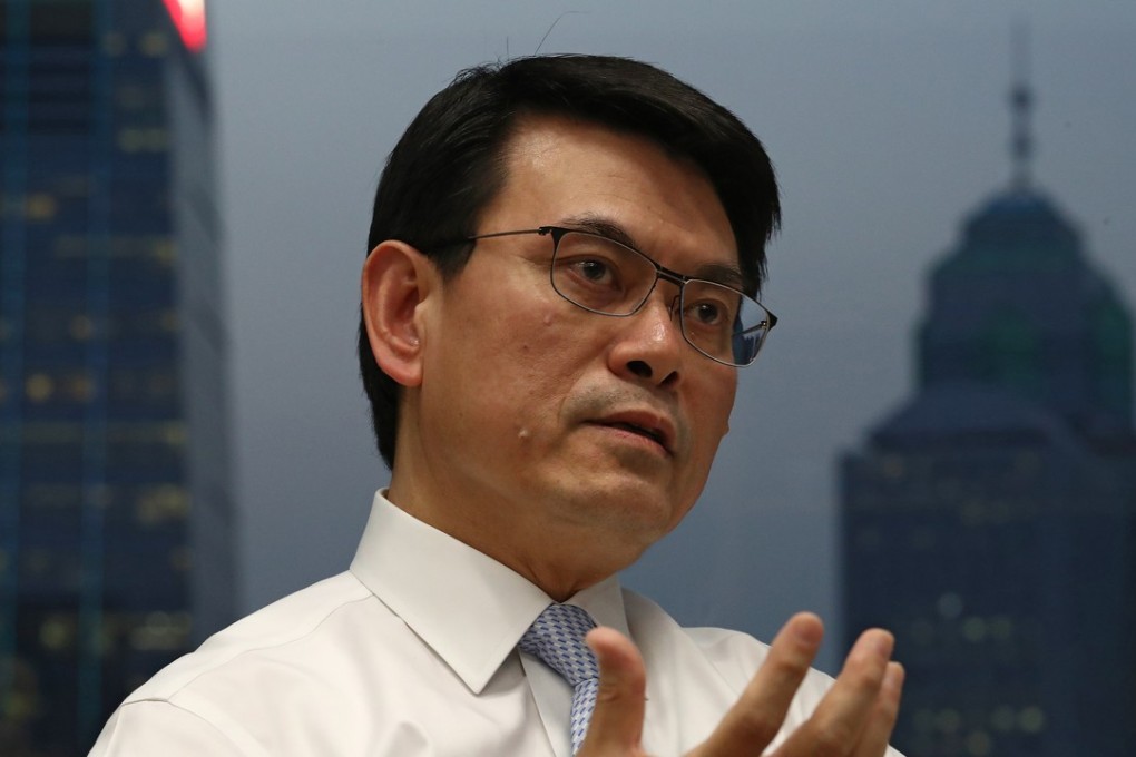Commerce minister Edward Yau says he has tried ride-hailing service Uber in Europe, but not in Hong Kong. Photo: Nora Tam