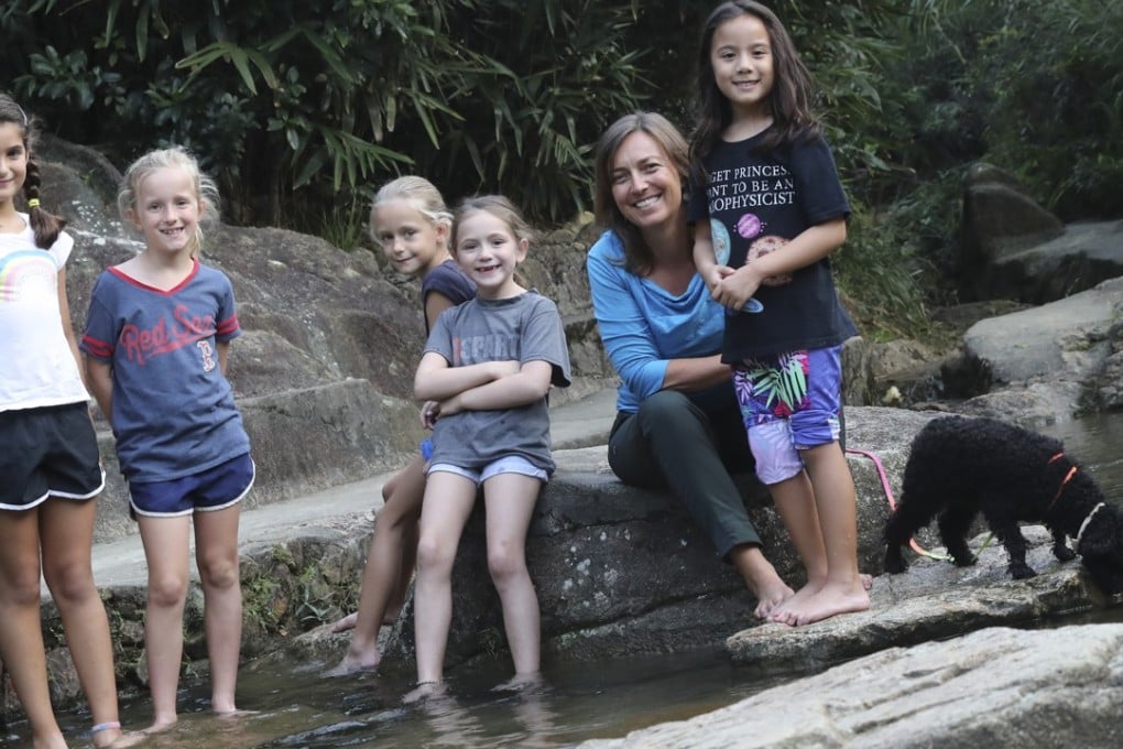 Melissa Shadforth, founder of The Collective Journey, takes children for a hike. Photo: K.Y. Cheng