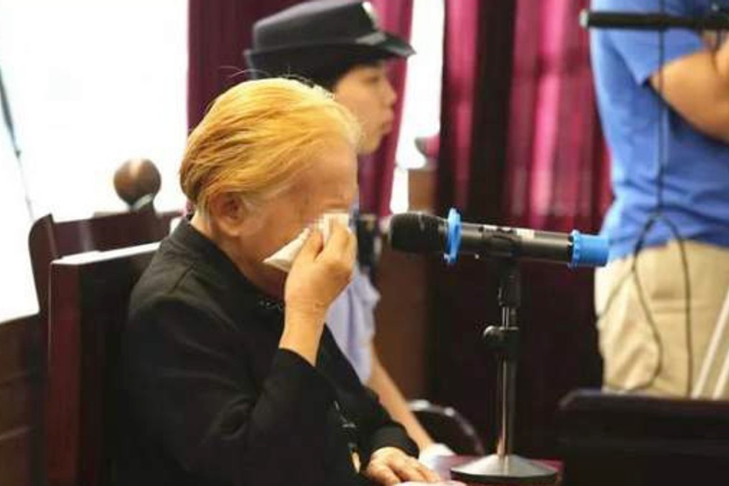 An 83-year-old woman from southern China was found guilty of murdering her disabled adult son but was shown leniency in court and given a suspended prison sentence. Photo: Sohu.com