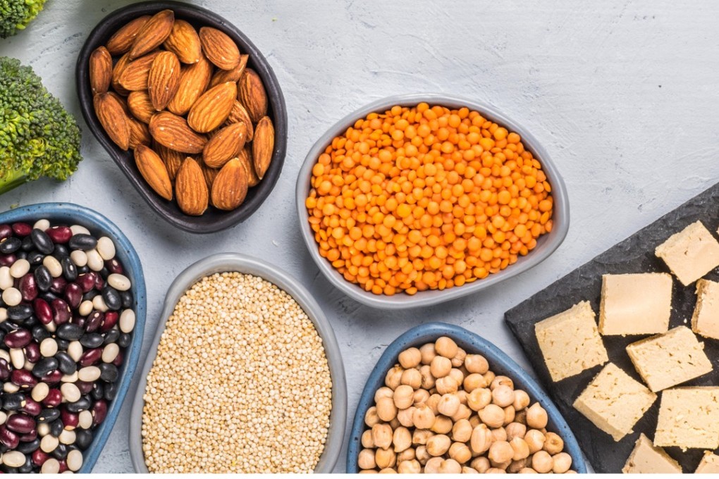 Experts say proteins found in beans, lentils, nuts and tofu are better for you than animal protein or supplements. Photo: Alamy
