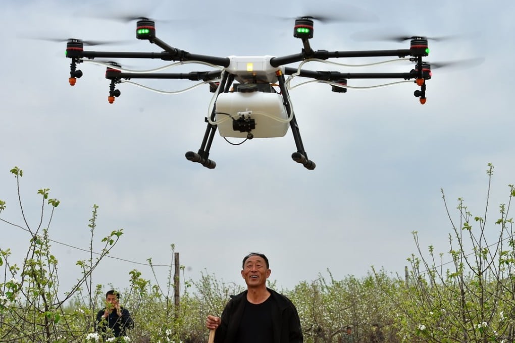 The use of drones by China’s farmers is increasing steadily. Photo: Xinhua