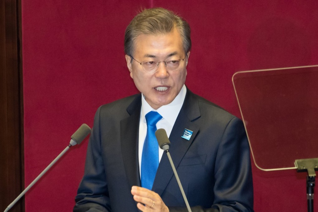 Moon Jae-in, South Korea’s president. Photo: Bloomberg