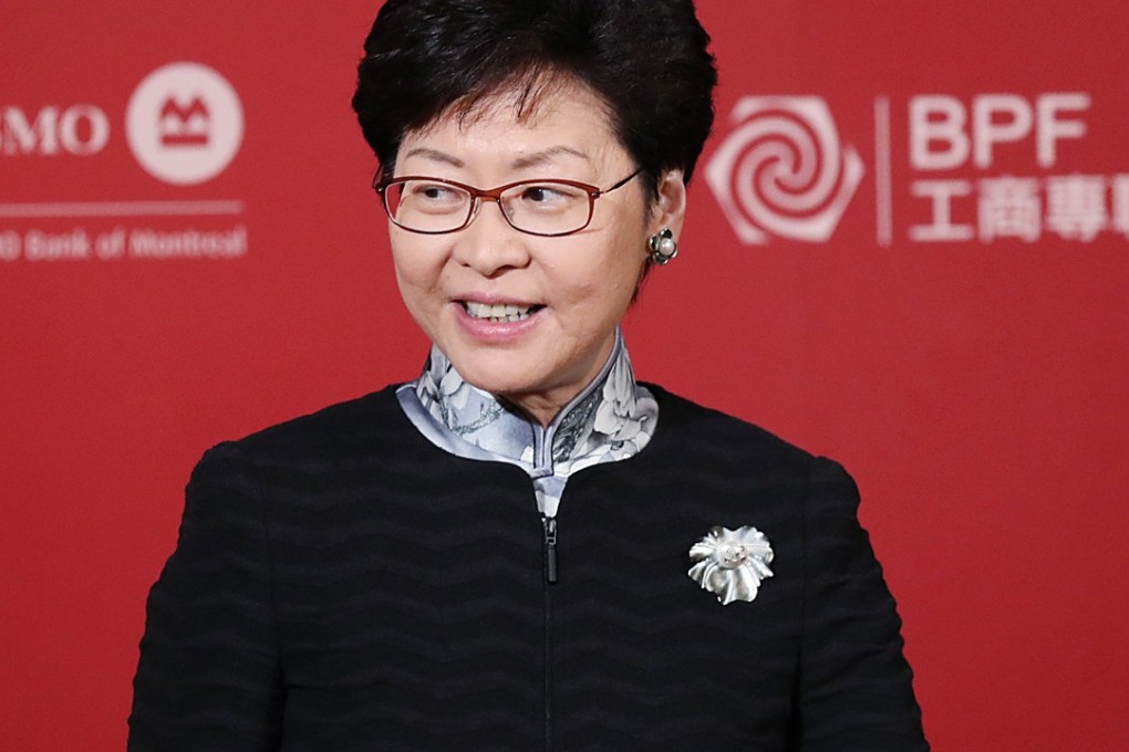 Chief Executive Carrie Lam announced the compulsory Chinese history course during her policy address. Photo: Edward Wong