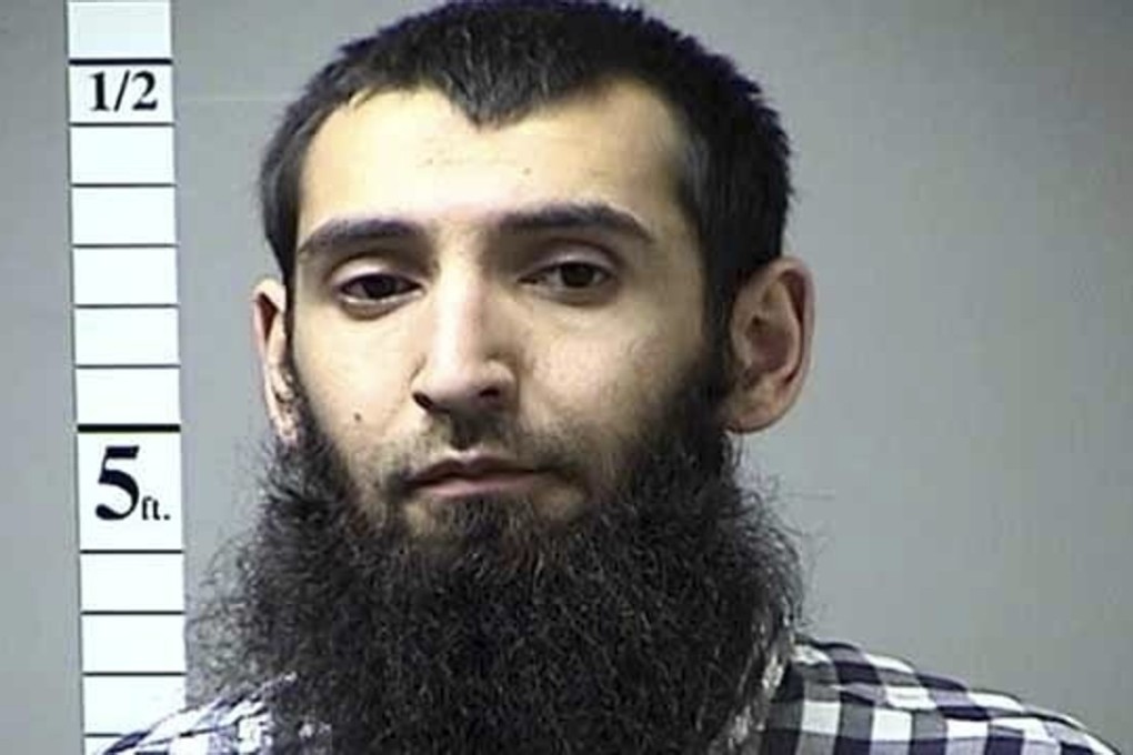 This undated photo provided by St. Charles County Department of Corrections shows the Sayfullo Saipov, the 29-year-old suspected of killing eight people and injuring about a dozen more in a terror attack on Manhattan’s lower west side on Tuesday. Photo: AP