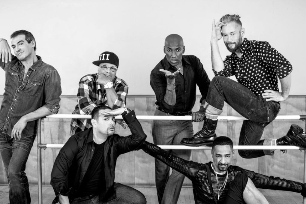 A still from Strike a Pose, to be screened at the upcoming Jumping Frames International Dance Video Festival. From left: Salim Gauwloos, Jose Gutierez, Oliver Crumes, Carlton Wilborn, Luis Camacho and Kevin Stea.
