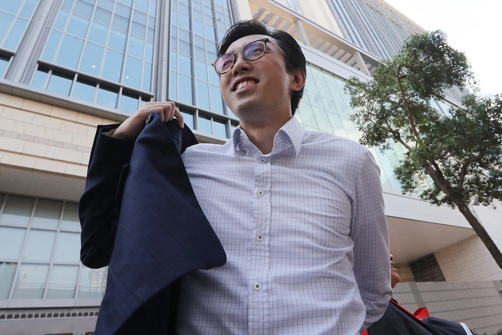 Avery Ng Man-yuen was sentence to three weeks of jail for throwing sandwich against Former Chief Executive Leung Chun-ying. Photo: Edward Wong
