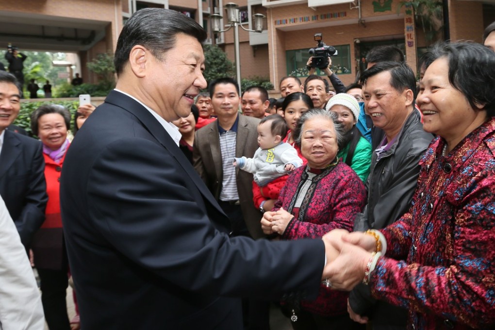 Xi Jinping meets locals during an inspection tour of Shenzhen in December 2012, shortly after taking over as general secretary of the Communist Party. The move was interpreted as a tribute to the famous southern tour of Deng Xiaoping in 1992 and a commitment to deepen reform. Xi became president of China the following March. Photo: Xinhua