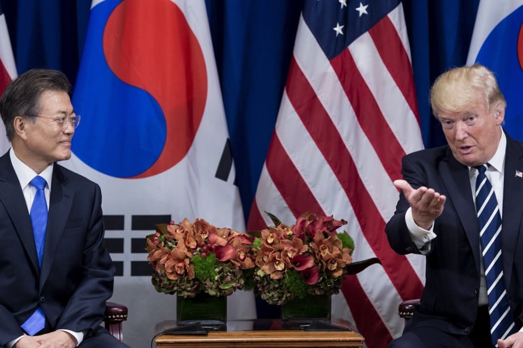 Donald Trump’s trip marks the first visit to Seoul by a foreign head of state since Moon Jae-in took office in May. Photo: AFP