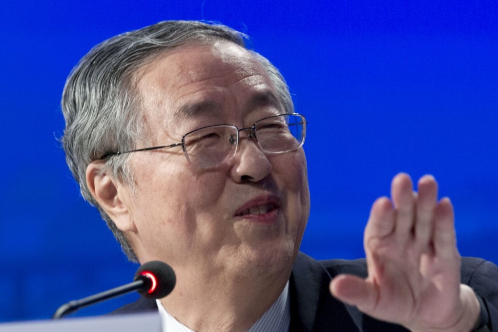 Zhou Xiaochuan had previously warned of the risk of a ‘Minsky moment’, when asset prices collapse. Photo: AP