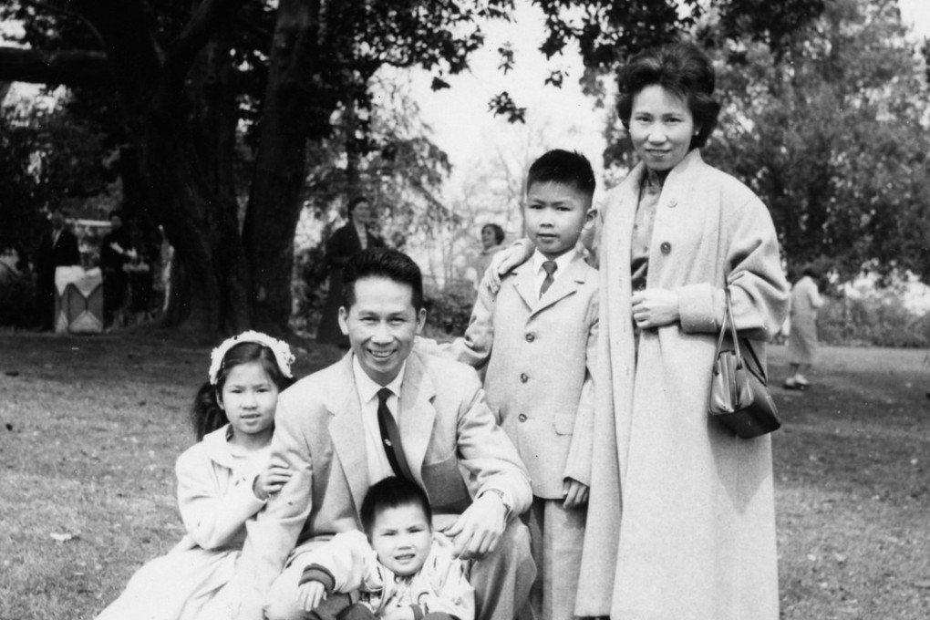 Amy Tan with her parents and brothers, Peter and John, in 1959. Picture: courtesy of Amy Tan