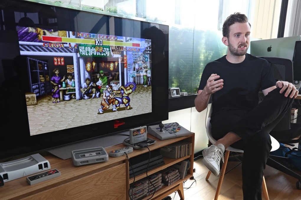 Christopher Taber, founder and chief of Analogue, a retro games console maker in Causeway Bay. Photo: Nora Tam