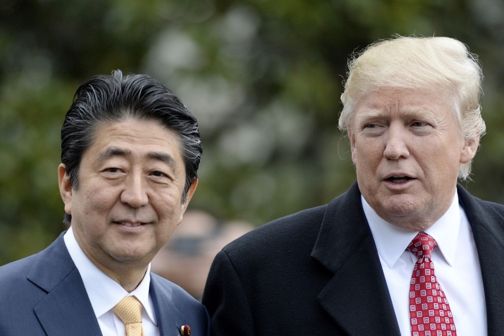 Japanese Prime Minister Shinzo Abe and US President Donald Trump. Photo: TNS