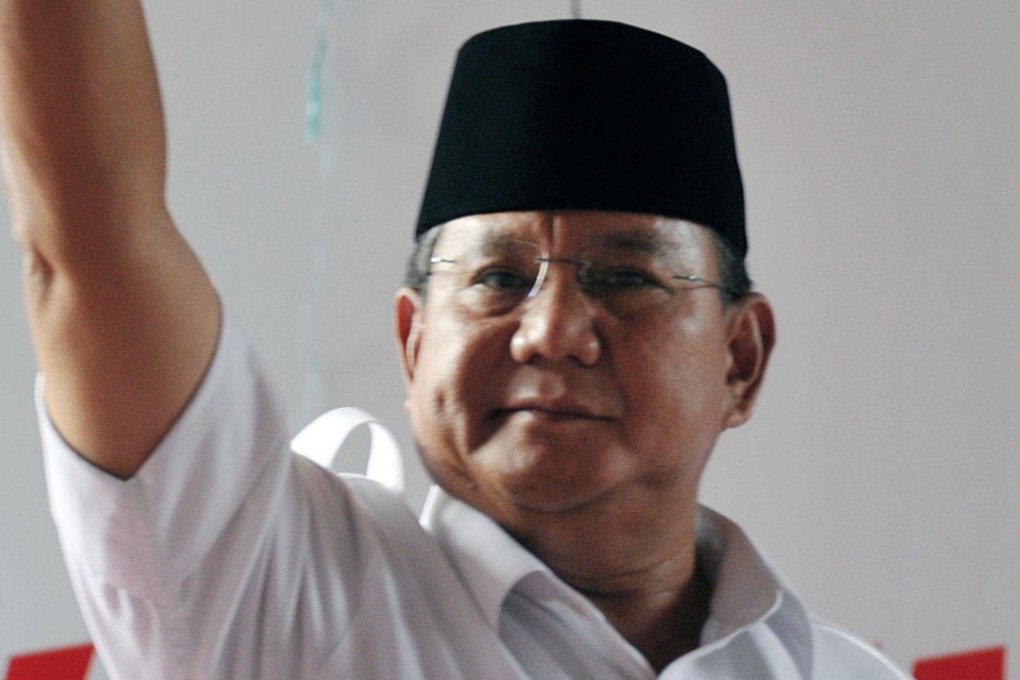 Indonesian authorities are investigating if former presidential candidate Prabowo Subianto is in breach of the country’s tax laws. File photo: AFP