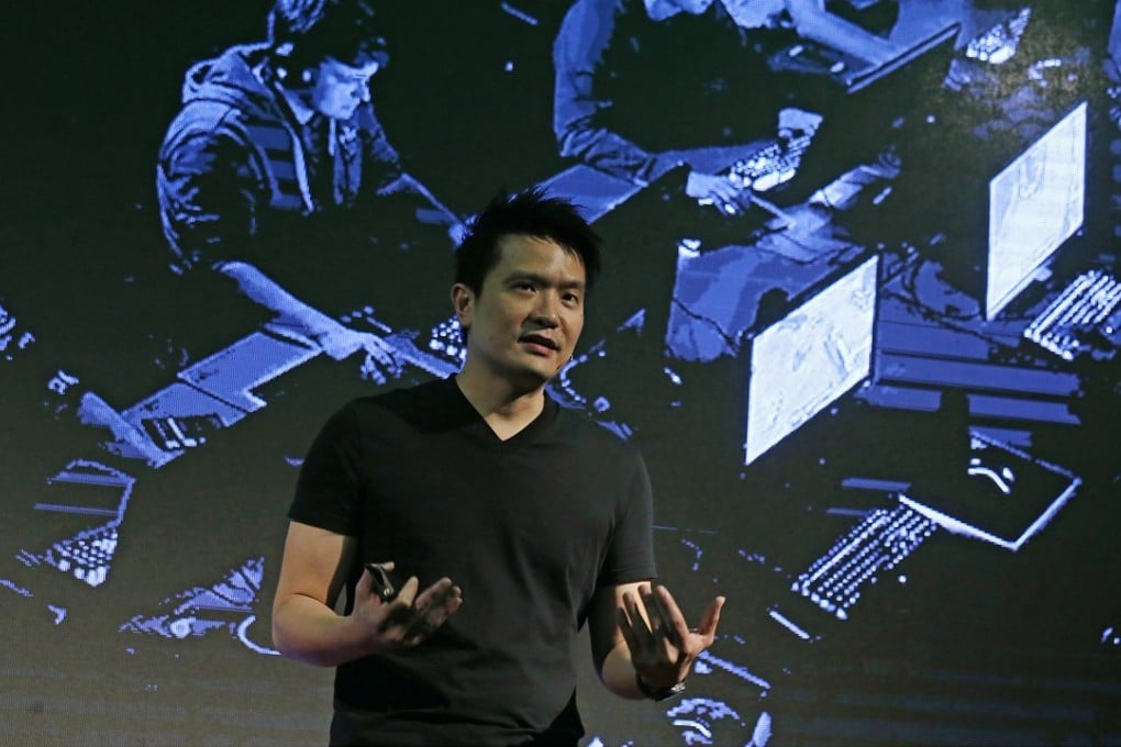 Razer CEO Tan Min-Liang seen at the October 31 press briefing for the company’s proposed Hong Kong listing. Photo: Dickson Lee