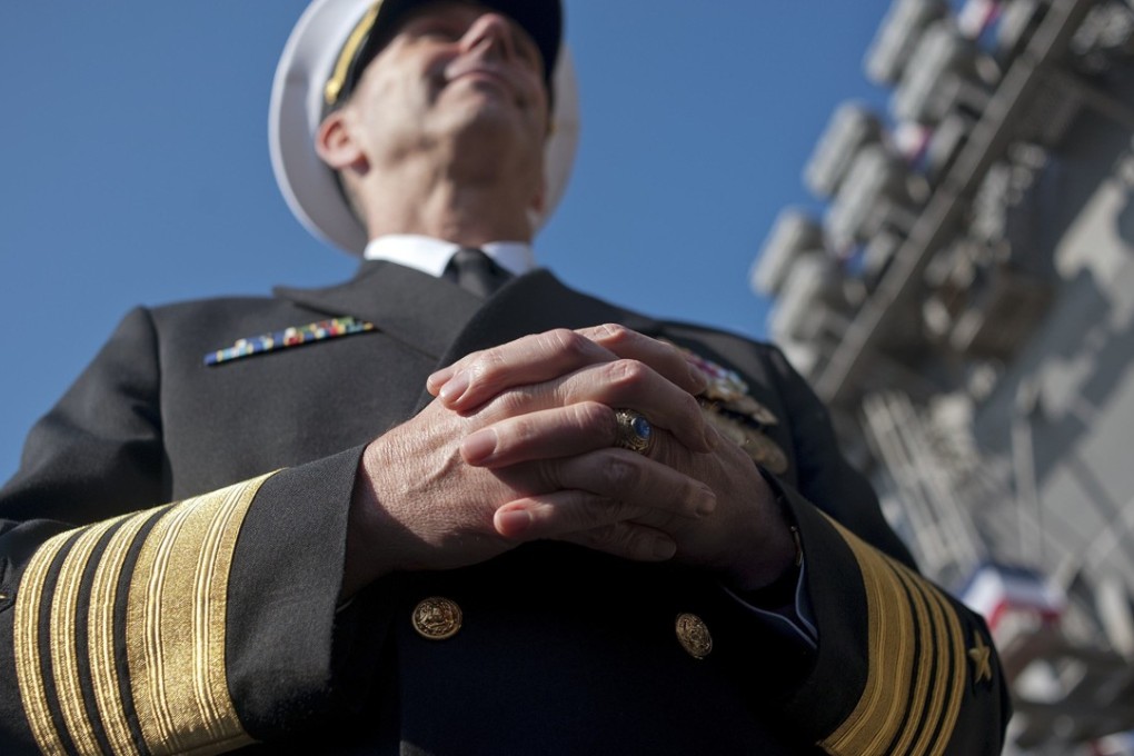 Former US chief of naval operations Admiral Jonathan Greenert, one of the navy officials said to be linked to ‘Fat Leonard’. Photo: Reuters