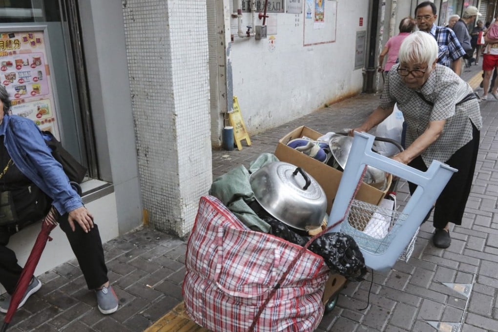 In 2015, the number of those who are impoverished in Hong Kong rose to a six-year high, reaching 1.34 million. Photo: Felix Wong