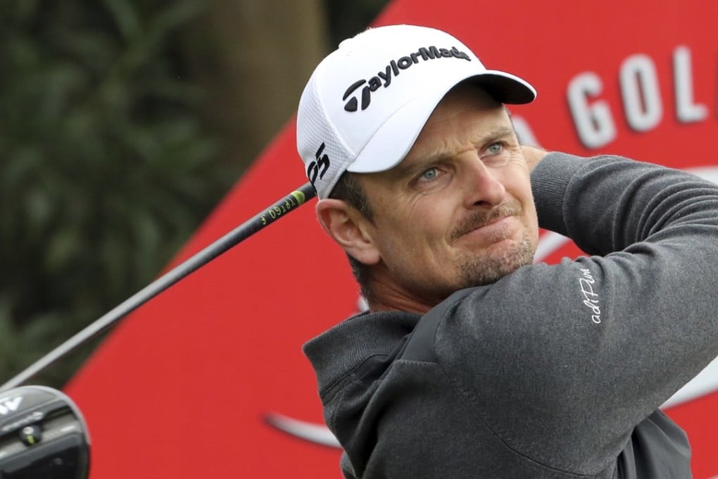 Justin Rose, pictured in Shanghai, is now third in the Race to Dubai rankings. Photo: AP