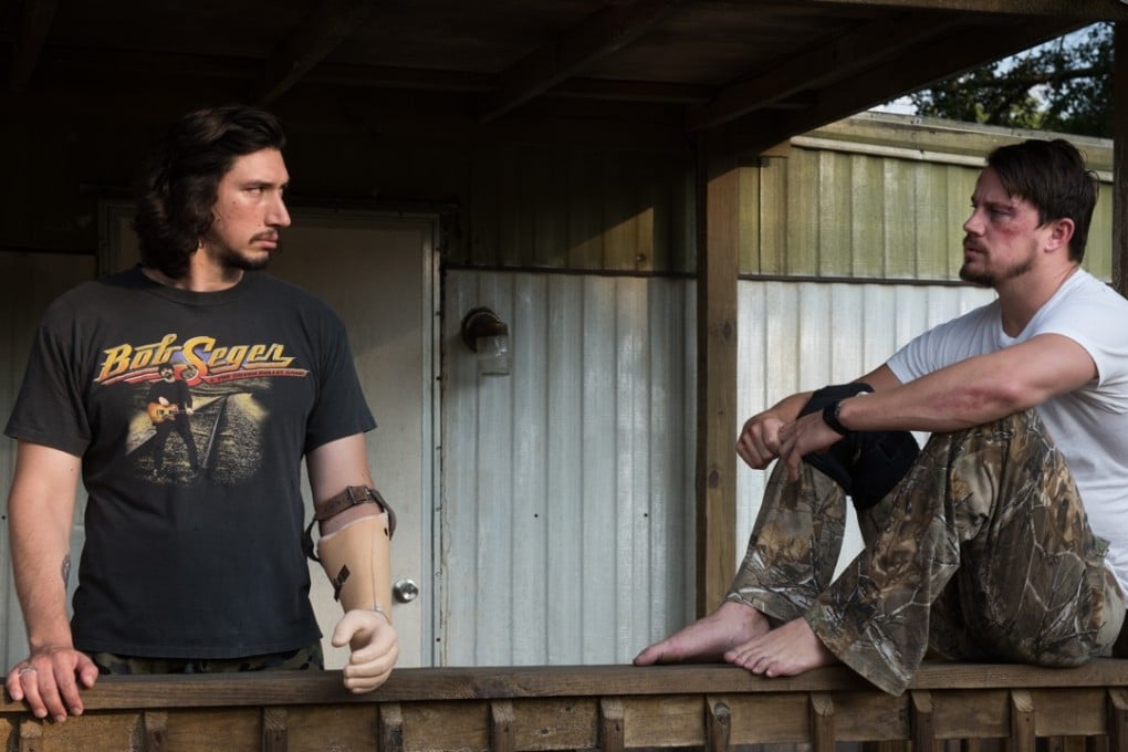 Adam Driver (left) and Channing Tatum in a still from Logan Lucky (category: IIA), directed by Steven Soderbergh. Daniel Craig and Riley Keough co-star.